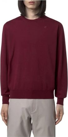 K-Way Lichtgewicht Opvouwbare Jas - Heren - Ronde hals truien - Rood - 2XL - Truien & Vesten