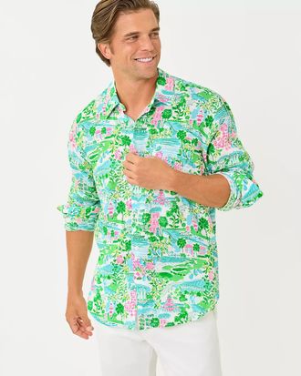 Lilly Pulitzer Mens Stuff Addison Button Down Shirt