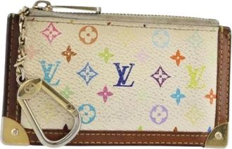 Louis Vuitton Pre-owned Accessories, female, White, Size: ONE SIZE Pre-owned Canvas Wallet