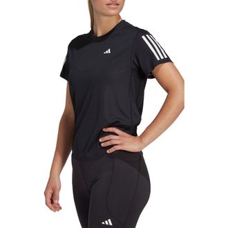 adidas Own the Run Tee in Black at Nordstrom Rack, Size X-Large