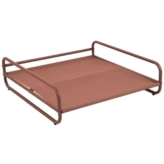 Oviala Estructura para sill&oacute;n modular jard&iacute;n y otomana estampado terracota