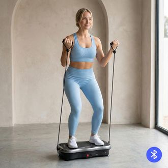 InnovaGoods Plataforma Vibratoria Con Bluetooth, Bandas Y Control Remoto