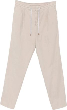 Brunello Cucinelli Corduroy Drawstring Broeken - Heren - Broeken - Beige - Maat: 2XL Corduroy