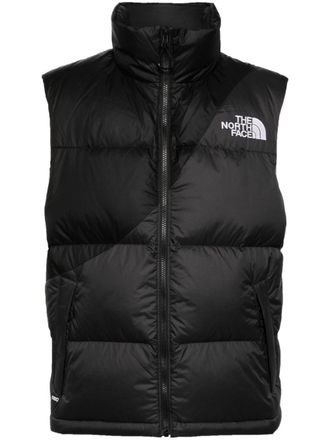 The North Face Gewatteerd jack met geborduurd logo - Zwart