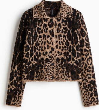 H&M Cardigan mit Kragen - Beige