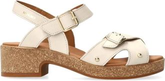 Mephisto Schoenen, Dames, Beige, 40 EU, Leer, Off White Dames Sandaal Zomercollectie