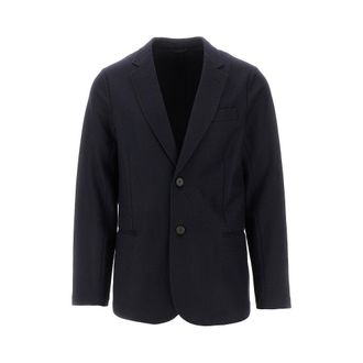 Emporio Armani Travel Essential wool flannel jacket Man 48