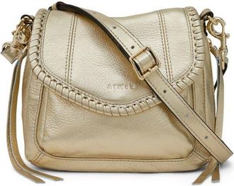 Aim&eacute;e All for Love Leather Mini Crossbody Bag in Warm Champagne at Nordstrom