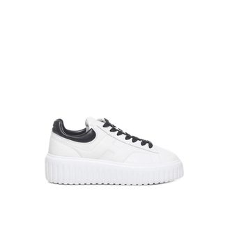 Hogan Witte leren sneakers - Dames - Sneakers - Wit - 38 1/2 EU - Leer - Schoenen