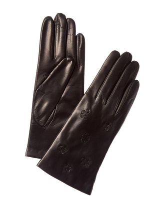 Portolano Flowers Leather Gloves