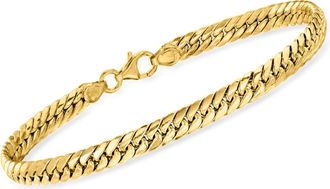 Ross-Simons Italian 14kt Yellow Gold Cuban-Link Bracelet