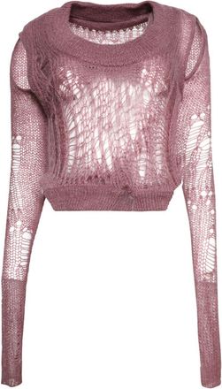 Rick Owens Spider Banana sweater - women - Mohair/Nylon/Wool - S - Pink