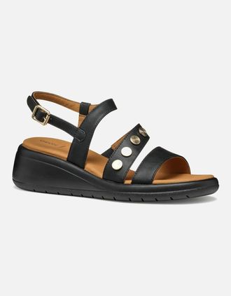 Geox Womens D Meliconia Womens Sandals - Black - Size: 7.5