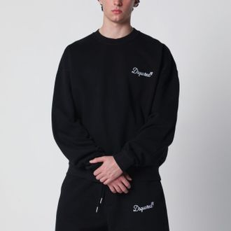 Dsquared2 Black Relaxed Fit Sweatshirt With Logo