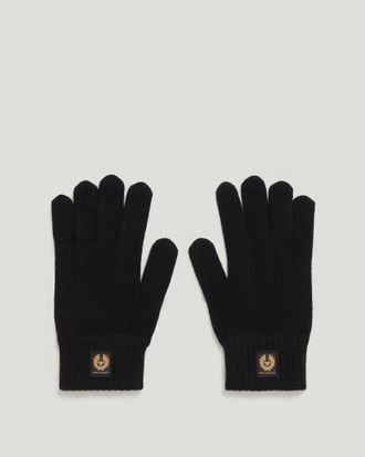 Belstaff Watch Gloves Unisexs Wool Cashmere Blend Black Size One Size