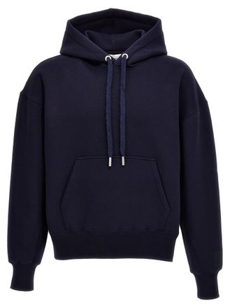 Ami Navy Blue Cotton Hoodie