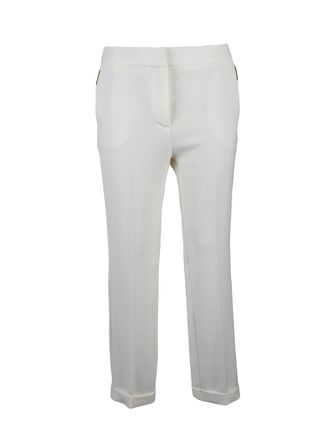 Simona Corsellini Simona Corsellini White Stretch Trousers