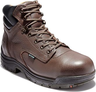 Timberland TiTAN EV 6 Waterproof Work Boot in Dark Brown at Nordstrom, Size 13