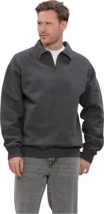 For&eacute;t Hoodies & sweatvesten, Heren, Grijs, S, Katoen, Hook Half Zip