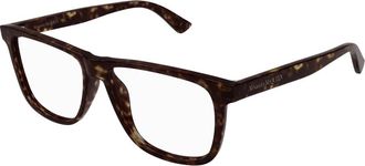 Alexander McQueen Glasses - Heren - Brillen - Bruin - 56 MM - Accessoires