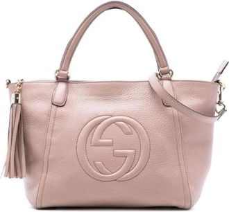 Gucci Pre-owned Handbags, female, Pink, Size: ONE SIZE Pre-owned Leather gucci-bags