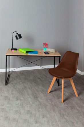 Regalos Miguel Regalos Miguel - Conjuntos De Mesa Y Sillas - Conjunto Escritorio Dek Y Silla Synk Basic - Marr&oacute;n