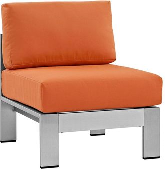 ModWay Outdoor Shore Armless Sectional Outdoor Patio Aluminum Chair