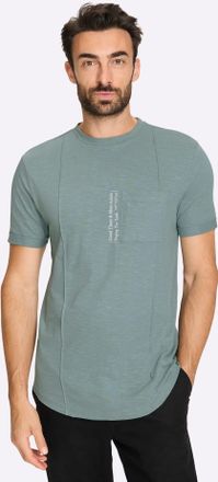 Marco Donati Kurzarmshirt MARCO DONATI Kurzarm-Shirt, Herren, Gr. 44/46, jade, 100% Baumwolle, unifarben, Rundhals, Shirts Kurzarmshirt