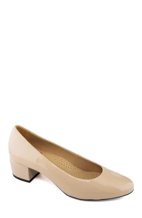 Marc Joseph New York Broad St 2.0 Patent Leather Pump in Nude Soft Patent at Nordstrom, Size 10.5