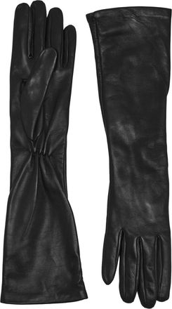 Toteme Leather Gloves - Black - M