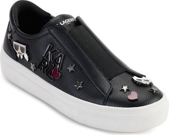 Karl Lagerfeld Caitie Slip-On Sneaker in Black at Nordstrom Rack, Size 8.5