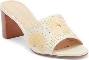 Jack Rogers Susie Raffia Stitched Slide Sandal in Ivory/Natural at Nordstrom Rack, Size 6.5
