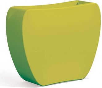 Monacis Macetero Moderno De Dise&ntilde;o, 100x31 Cm, H80 Cm, En Pol&iacute;mero Verde Resistente Para Interiores Y Exteriores - Hecho En Italia - Monacis