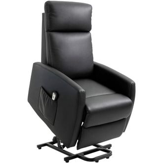 HOMCOM Homcom - Sill&oacute;n Levanta Personas Sill&oacute;n Relax El&eacute;ctrico Sill&oacute;n Elevador Reclinable 145&deg; Con Control Remoto Reposapi&eacute;s Para Personas Mayores 67x95x105 