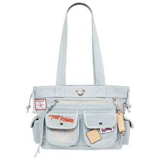 True Religion Multi-Patch Denim Tote