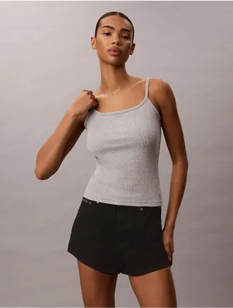 Calvin Klein Jeans Calvin Klein Womens Contour Rib Camisole - Grey - L