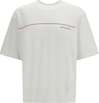 Dsquared2 Dsquared&sup2; Witte Katoenen T-Shirt