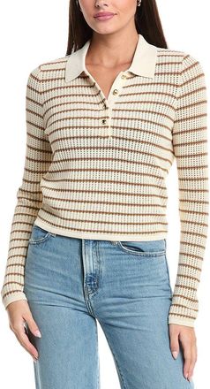 Rag & Bone Viola Stripe Polo Sweater