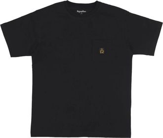 RefrigiWear Zwarte Tee met Zak Regular Fit - Heren - T-shirts - Zwart - XL - Katoen - Tops