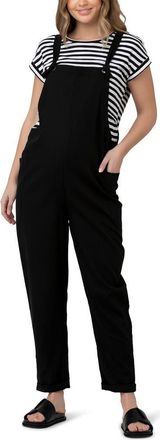 Ripe Poppy Linen Jumpsuit in Black at Nordstrom, Size Xx-Large Au