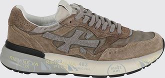Premiata Mick Suede and Technical Fabric Sneakers with Logo