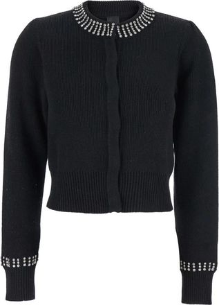 Pinko Zwarte Cardigan Sweater Blend - Dames - Vesten - Zwart - XS - Truien & Vesten