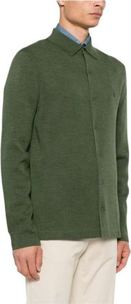 Polo Ralph Lauren Cardigans, male, Green, M, Embroidered Cardigan with Polo Pony Motif