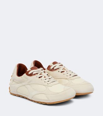 Bottega Veneta Orbit Flash suede-trimmed sneakers