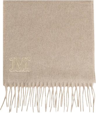 Max Mara Accessoires, Dames, Beige, ONE Size, Kasjmier, Wsdalia Kasjmieren Sjaal