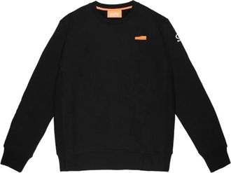 Suns Zwarte Stijlvolle Sweatshirt - Heren - Sweatshirts - Zwart - 3XL - Katoen - Hoodies & sweatvesten