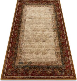 RugsX Alfombra De Lana Polonia Pamuk 2 Rojo Red 300x400 Cm