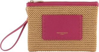 Pourchet Cassis Pochette - Dames - Clutches - Roze - ONE Size - Leer - Tassen