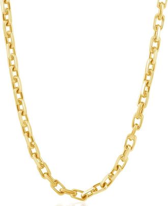 Pompeii3 Mens 14k Gold (57gram) or Platinum (107gram) 5.5mm Link Chain Necklace 24