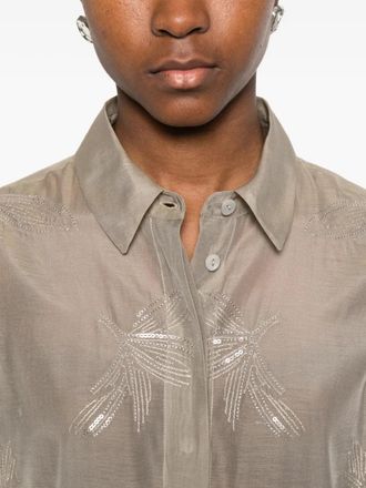 PANICALE Womens Sequin-Detail Blouse Ss26 W